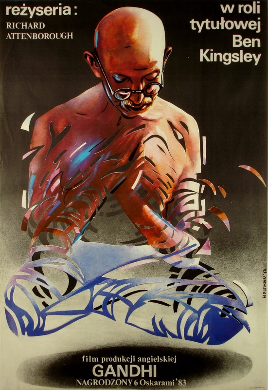 polish uk in how Woltman poster: Maciej, film 1984, Poster.pl movie Gandhi,